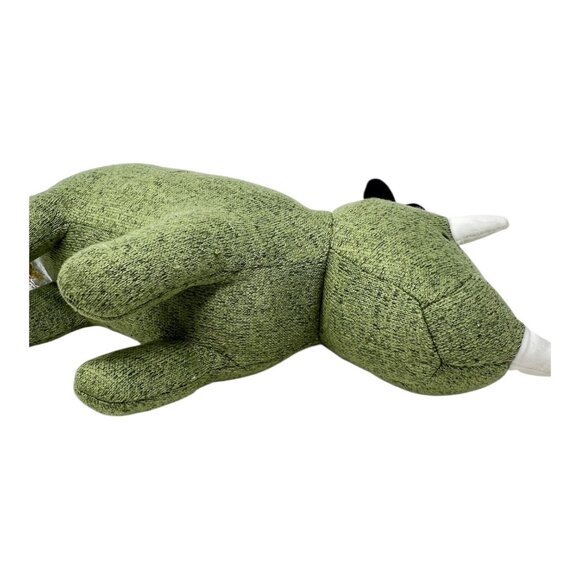Pillowfort Green Triceratops Dinosaur Weighted Plush Stuffed Animal Throw Pillow - Picture 6 of 10
